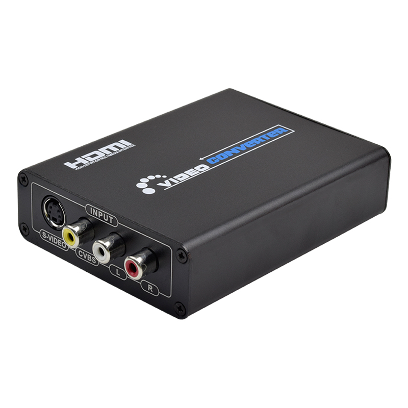 3RCA AV CVBS Composite & S-Video R/L Audio to HDMI Converter