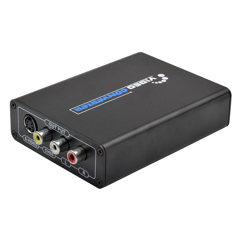 HDMI to 3RCA/AV/CVBS Composite & S-Video R/L Audio Converter