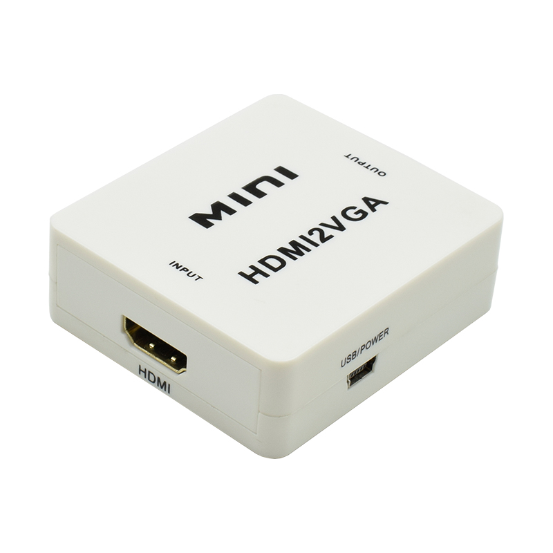 Mini HDMI to VGA 3.5mm Converter
