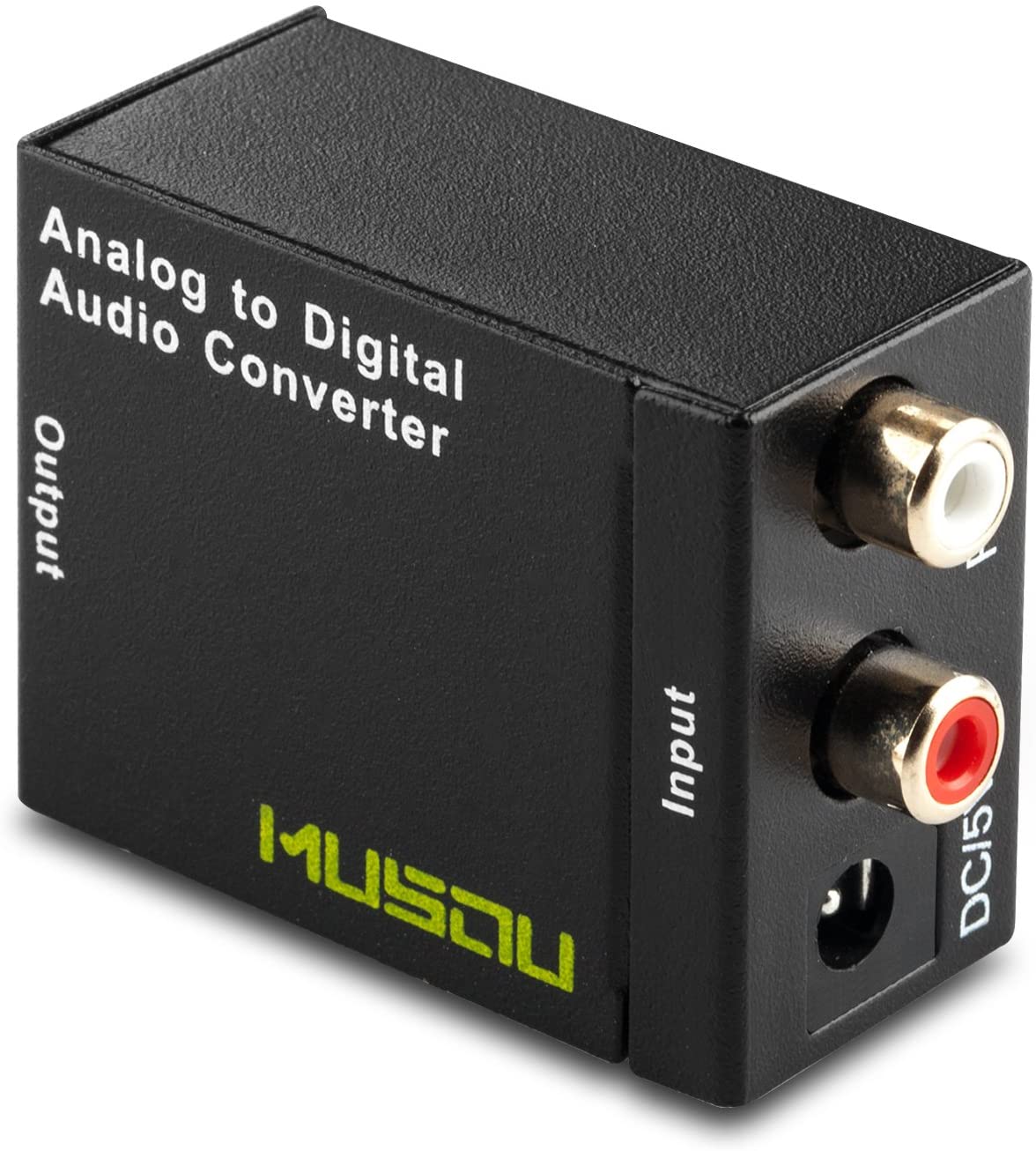 Musou updater brand-Hdiwousp RCA Analog to Digital Optical Toslink Coaxial Audio Converter Adapter with Optical Cable